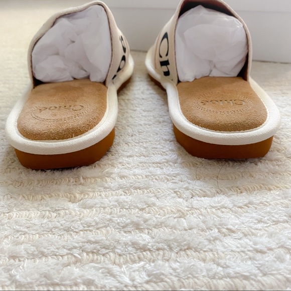 NWT Chloe Woody suede slippers size 10 - Picture 10 of 16